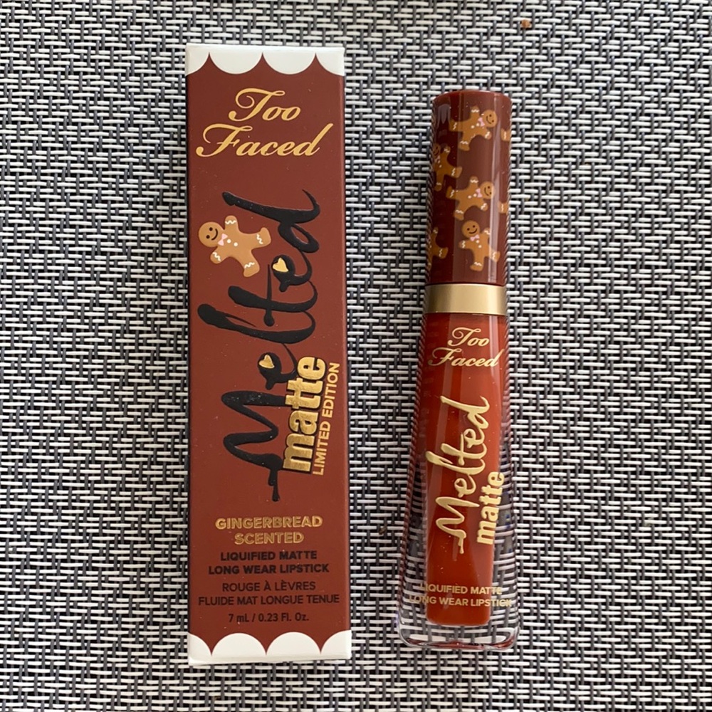 Too Faced gingerbread man liquid lipstick